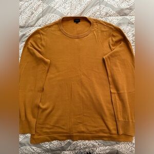 Men’s Large Mustard Cotton J Crew Sweater